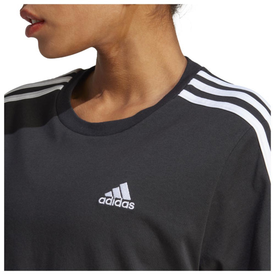 Adidas Γυναικεία κοντομάνικη μπλούζα W 3-Stripes Crop Top